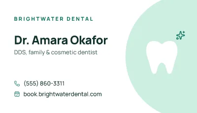 Dental clinic card