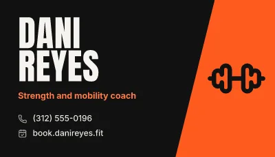 Strength coach card
