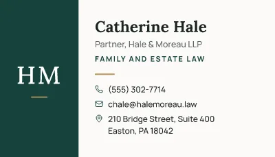 Family lawyer card
