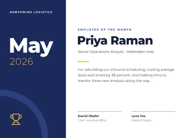 Employee of the month
