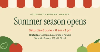 Farmers' market opening