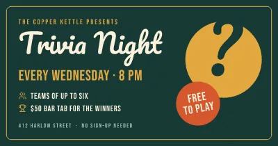 Pub trivia night