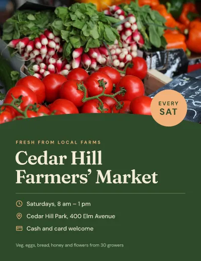 Saturday farmers' market