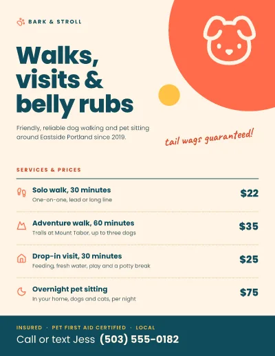 Dog walking service
