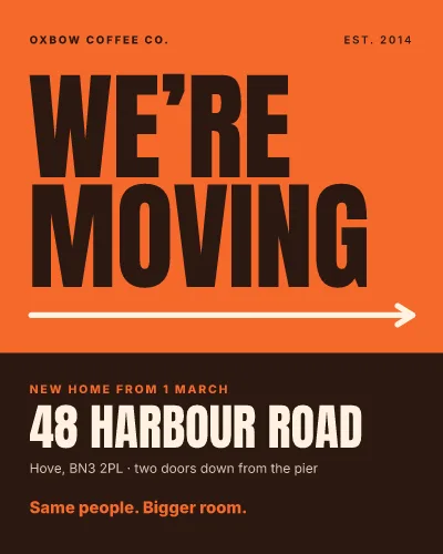 Coffee shop moving