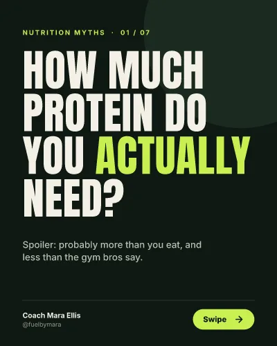 Protein myth carousel
