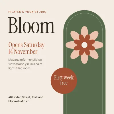 Bloom studio opening