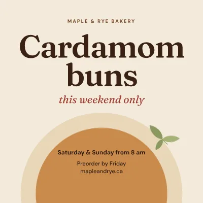 Cardamom bun weekend