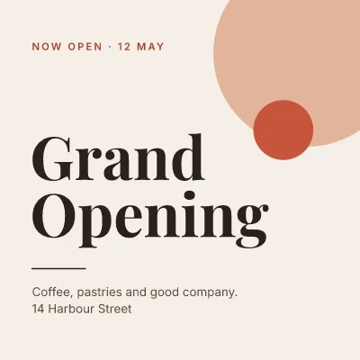 Grand opening