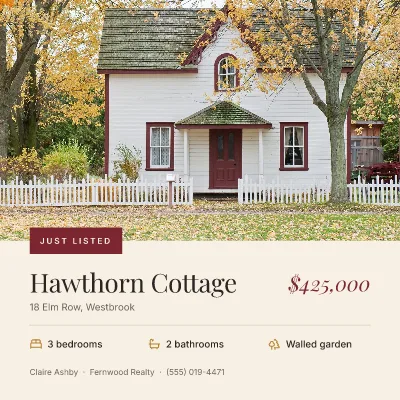 Just listed cottage