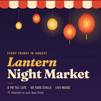 Lantern night market