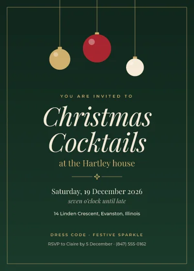 Christmas cocktail party
