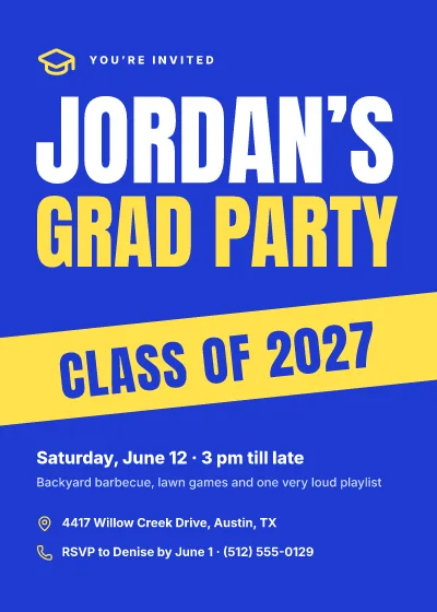 Class of 2027 grad party