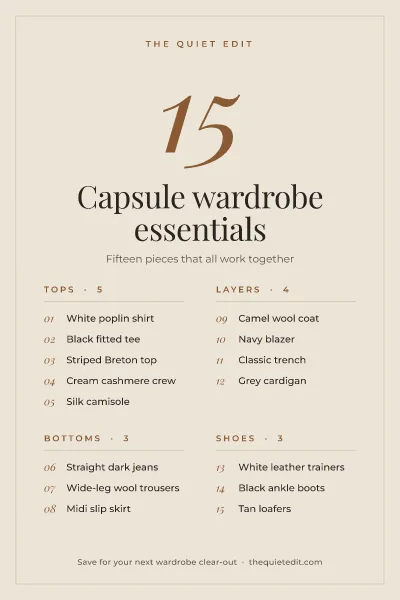 Capsule wardrobe essentials