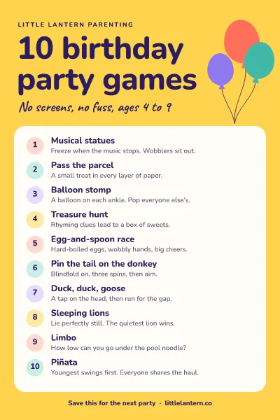 Kids party games