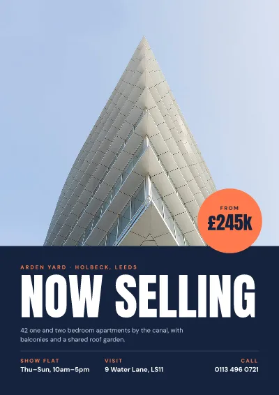 New apartments now selling