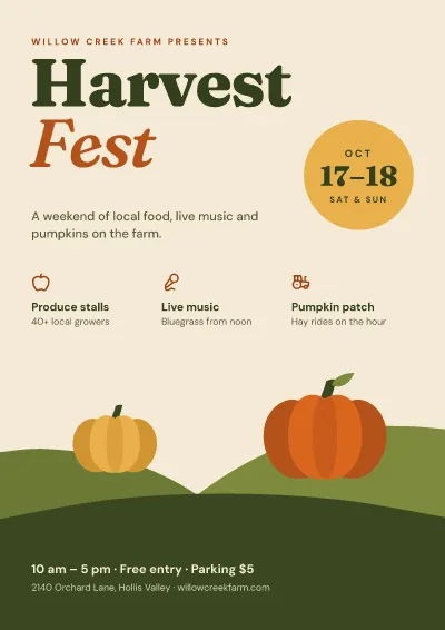 Harvest fest poster