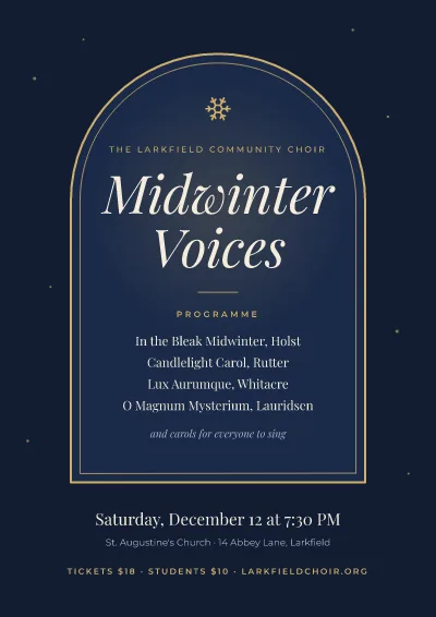 Choir winter concert