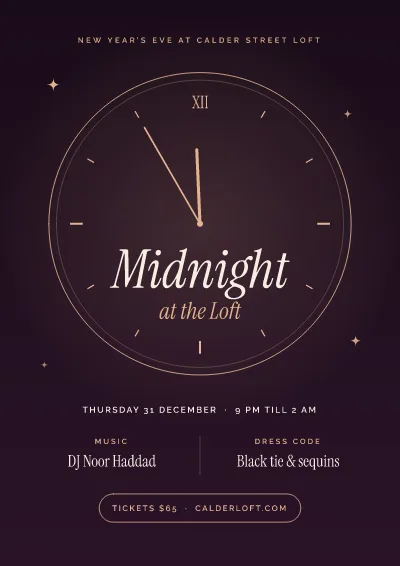 New Year’s loft party