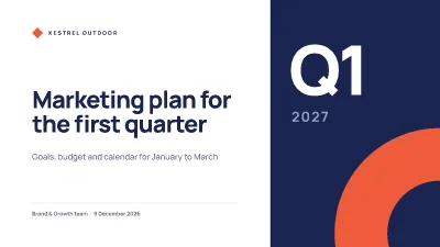 Quarterly marketing plan