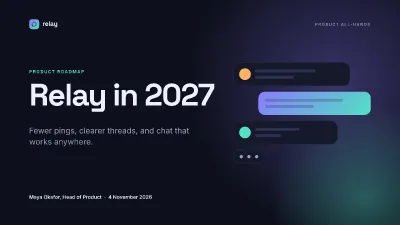 Product roadmap 2027