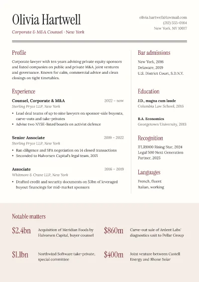 Corporate lawyer classic