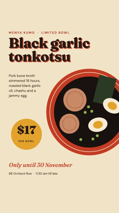 Ramen bowl special