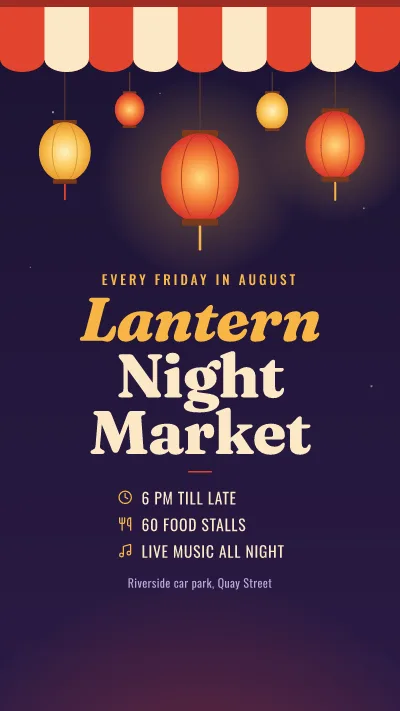 Lantern night market story