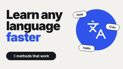 Learn languages faster